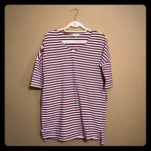 Maroon and White Boutique Dress